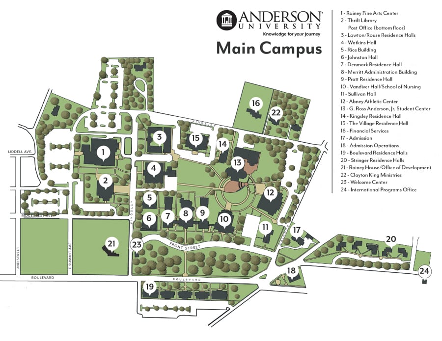 anderson university sc campus map First Time Visitors Calvary Chapel Chino Hills anderson university sc campus map